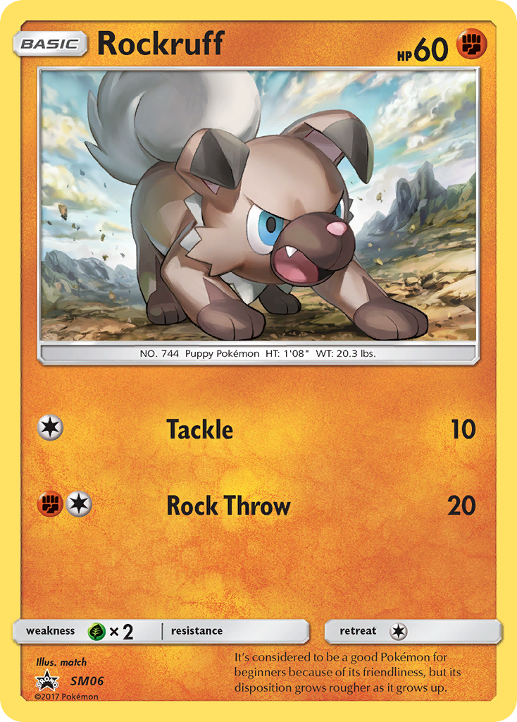 Rockruff (SM06) [Sun & Moon: Black Star Promos] | Pegasus Games WI