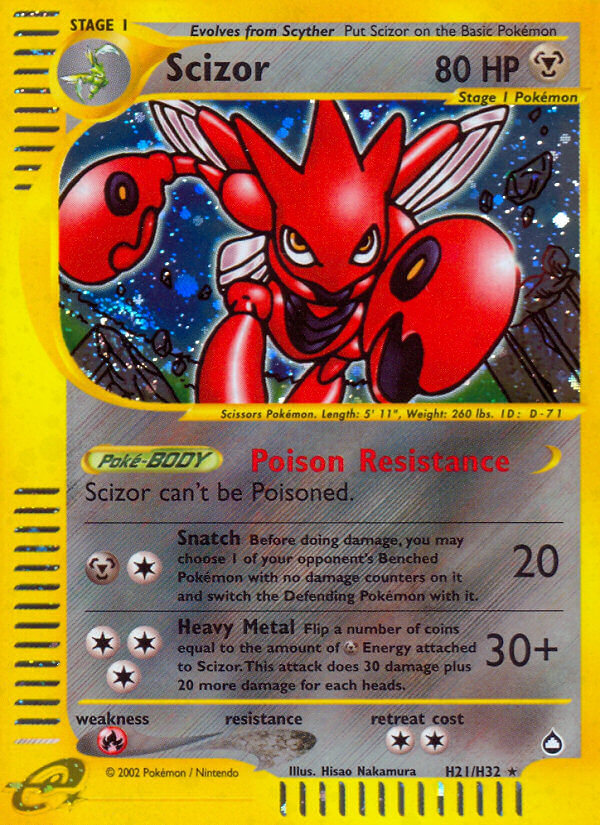 Scizor (H21/H32) [Aquapolis] | Pegasus Games WI