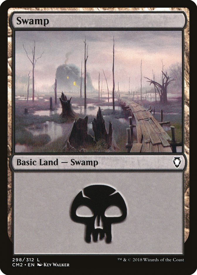 Swamp (298) [Commander Anthology Volume II] | Pegasus Games WI