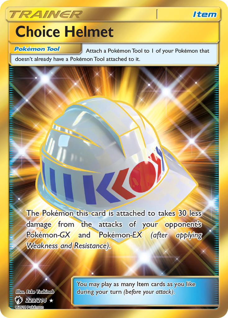 Choice Helmet (229/214) [Sun & Moon: Lost Thunder] | Pegasus Games WI