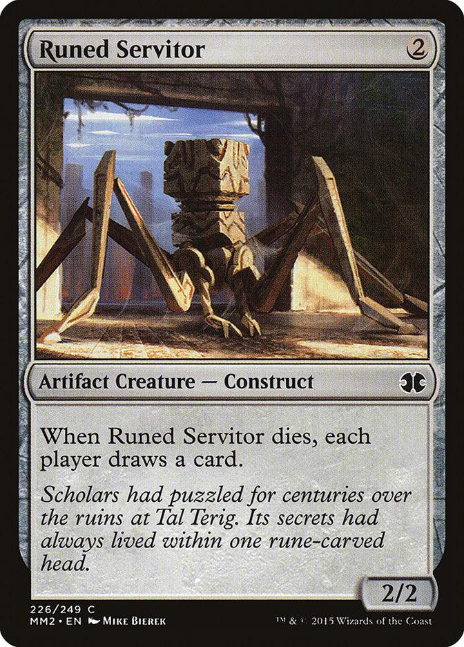 Runed Servitor [Modern Masters 2015] | Pegasus Games WI