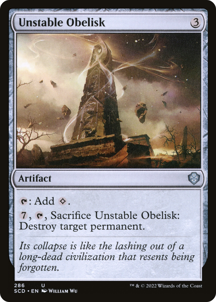 Unstable Obelisk [Starter Commander Decks] | Pegasus Games WI