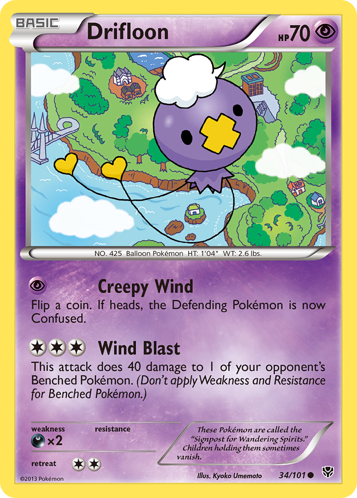 Drifloon (34/101) [Black & White: Plasma Blast] | Pegasus Games WI