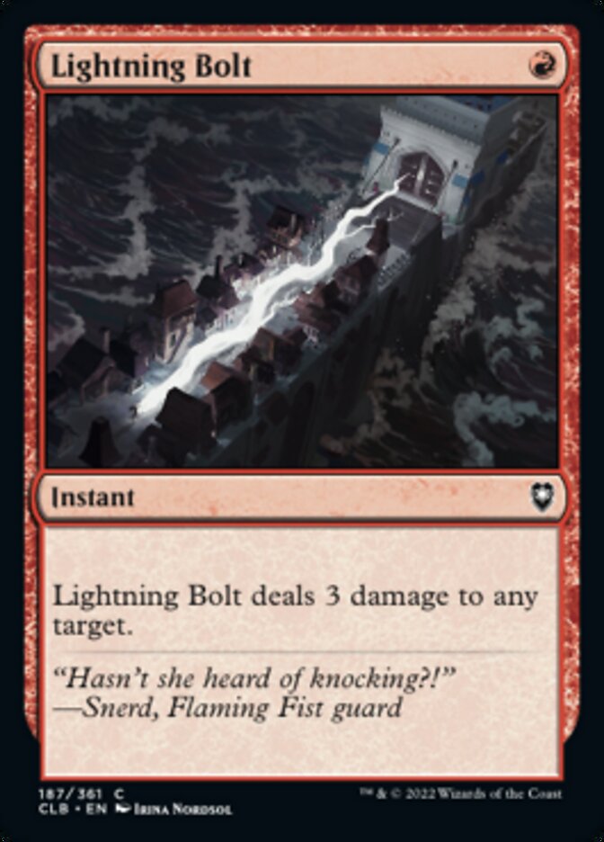 Lightning Bolt [Commander Legends: Battle for Baldur's Gate] | Pegasus Games WI