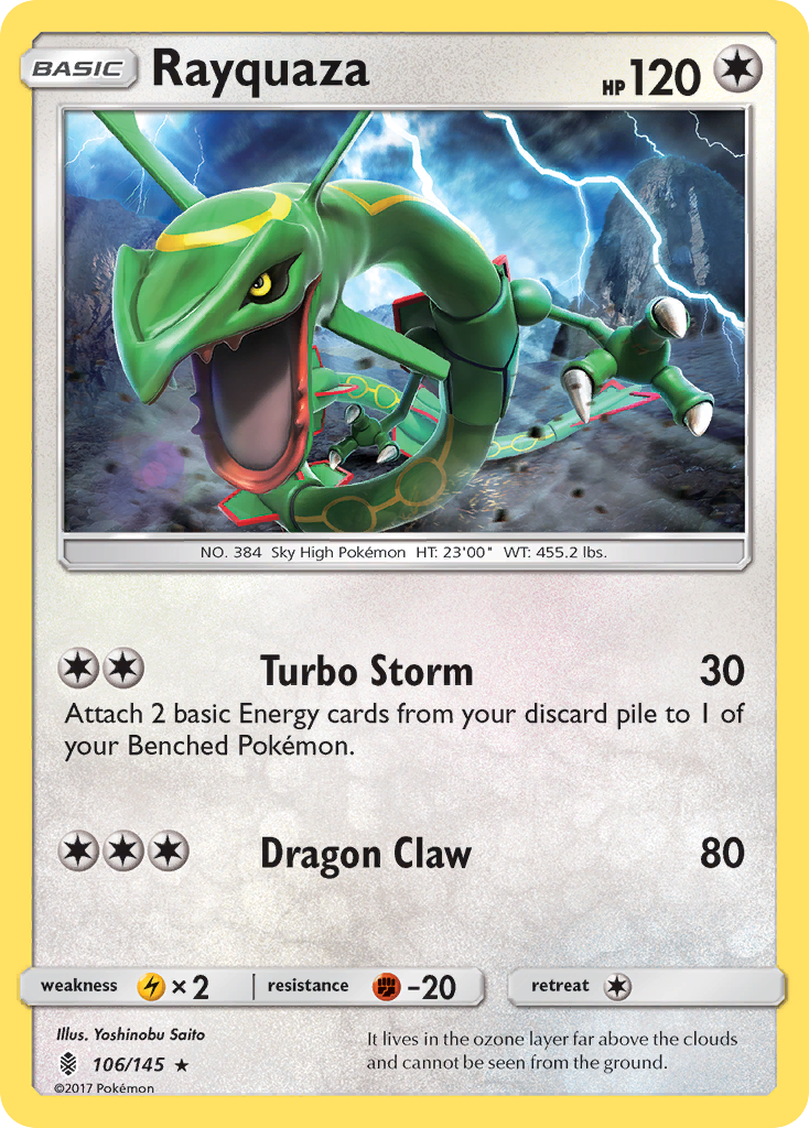 Rayquaza (106/145) [Sun & Moon: Guardians Rising] | Pegasus Games WI