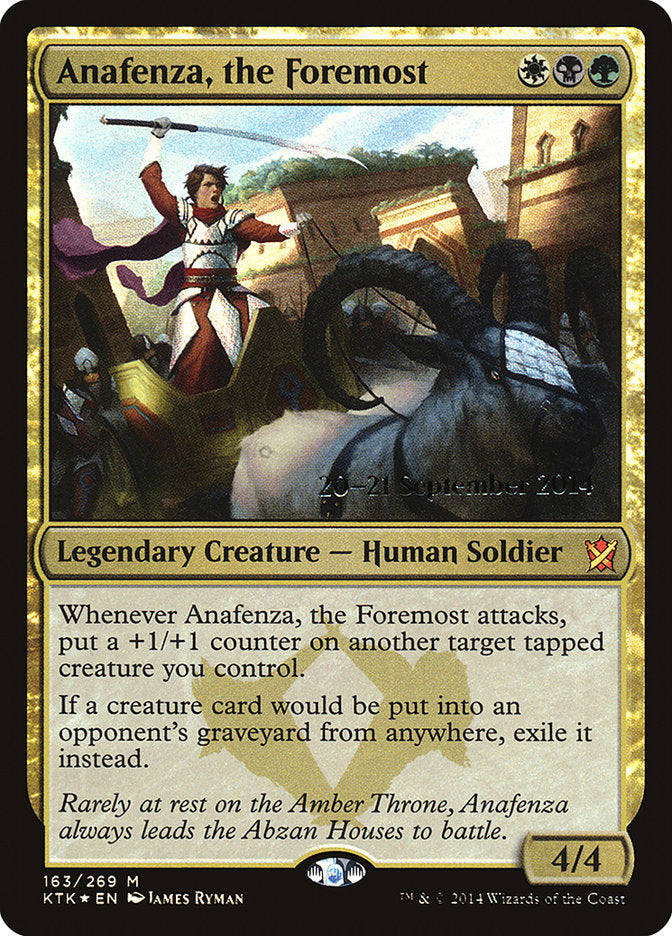 Anafenza, the Foremost [Khans of Tarkir Prerelease Promos] | Pegasus Games WI