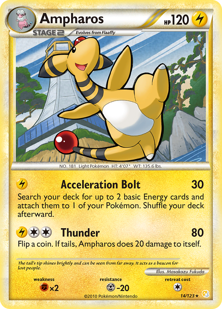 Ampharos (14/123) [HeartGold & SoulSilver: Base Set] | Pegasus Games WI