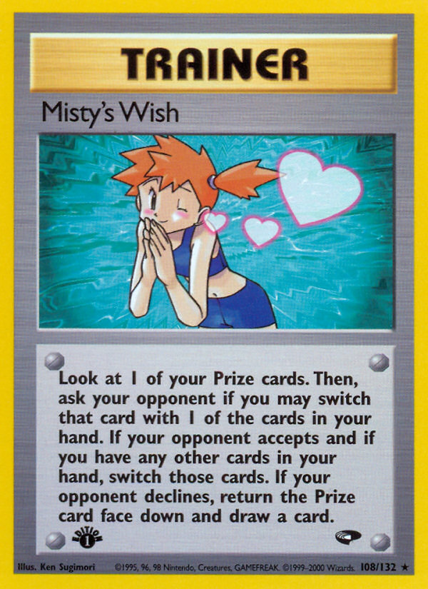 Misty's Wish (108/132) [Gym Challenge 1st Edition] | Pegasus Games WI