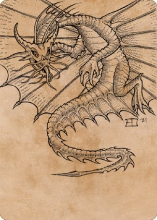 Ancient Gold Dragon Art Card (44) [Commander Legends: Battle for Baldur's Gate Art Series] | Pegasus Games WI