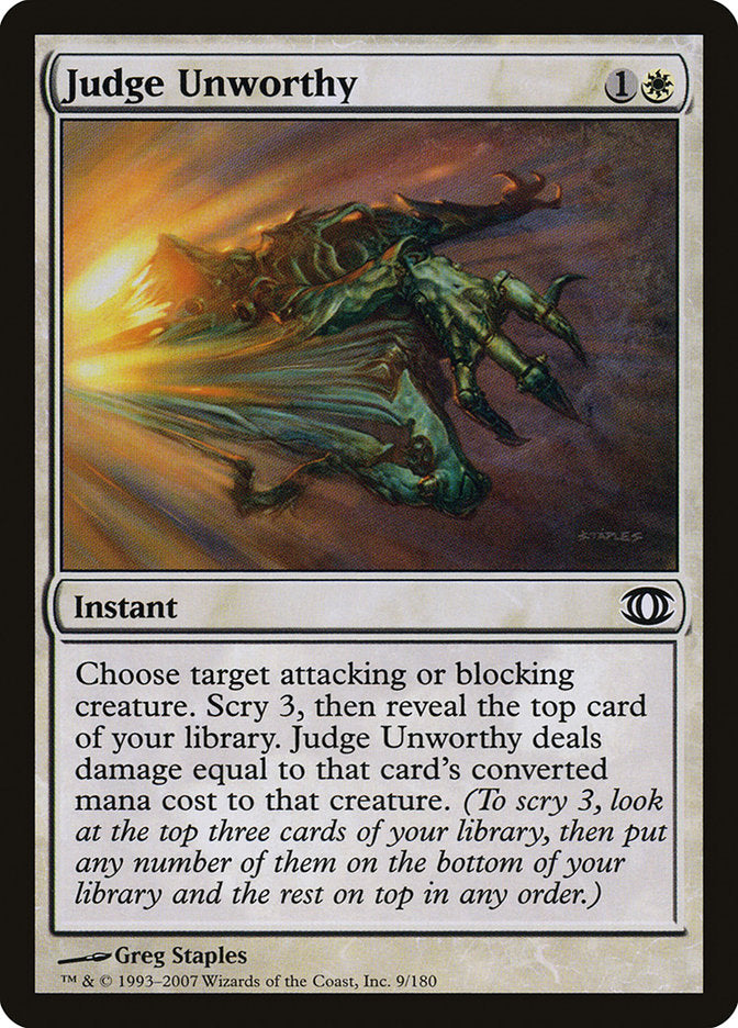 Judge Unworthy [Future Sight] | Pegasus Games WI