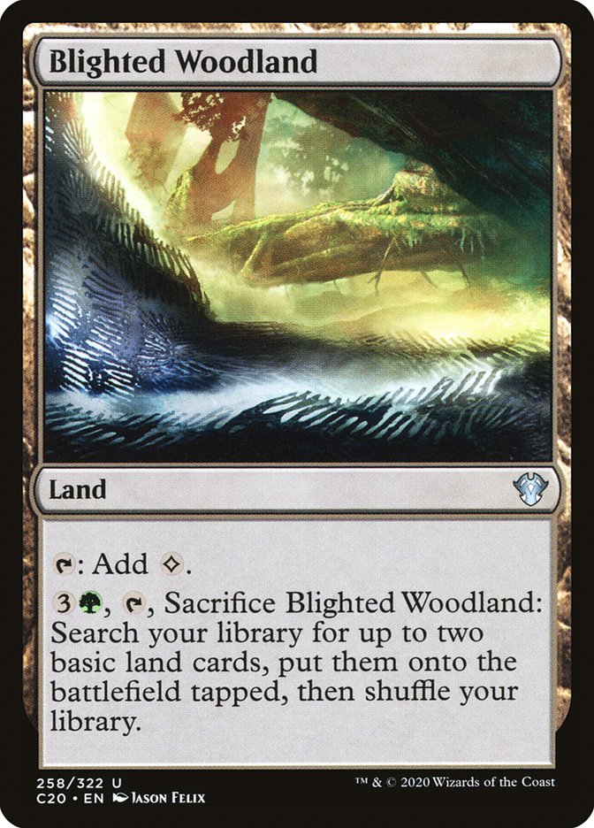 Blighted Woodland [Commander 2020] | Pegasus Games WI