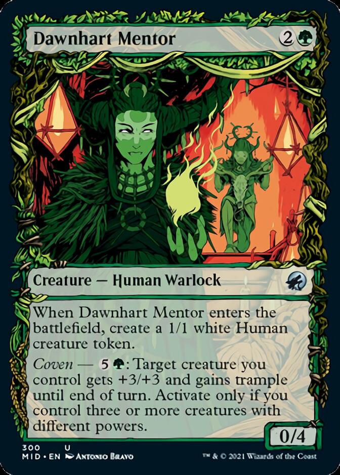 Dawnhart Mentor (Showcase Equinox) [Innistrad: Midnight Hunt] | Pegasus Games WI