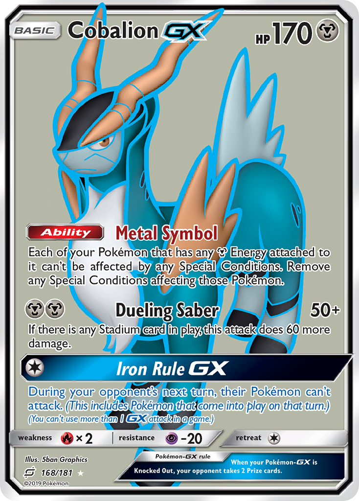 Cobalion GX (168/181) [Sun & Moon: Team Up] | Pegasus Games WI