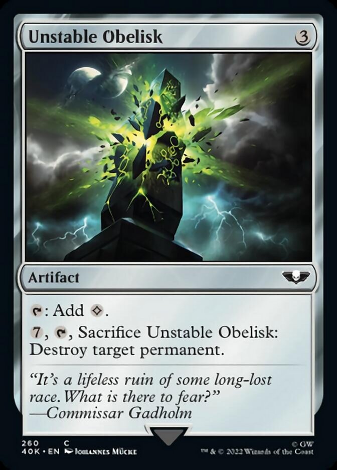Unstable Obelisk (Surge Foil) [Warhammer 40,000] | Pegasus Games WI