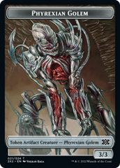 Elemental // Phyrexian Golem Double-Sided Token [Double Masters 2022 Tokens] | Pegasus Games WI