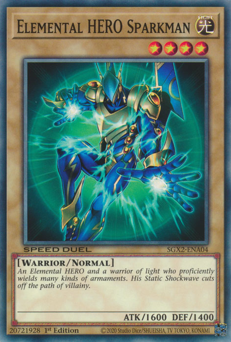 Elemental HERO Sparkman [SGX2-ENA04] Common | Pegasus Games WI