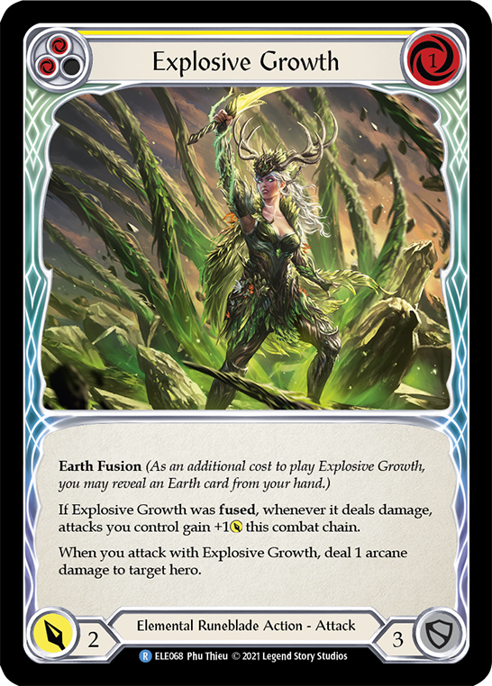 Explosive Growth (Yellow) [ELE068] (Tales of Aria)  1st Edition Normal | Pegasus Games WI