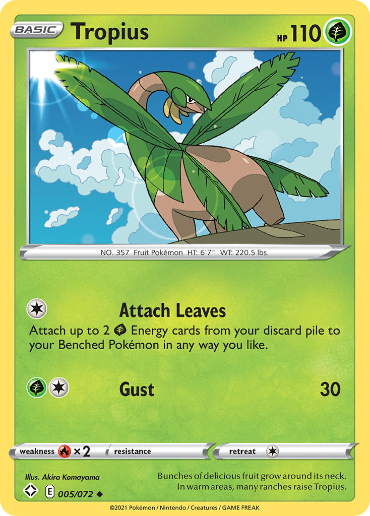 Tropius (005/072) [Sword & Shield: Shining Fates] | Pegasus Games WI
