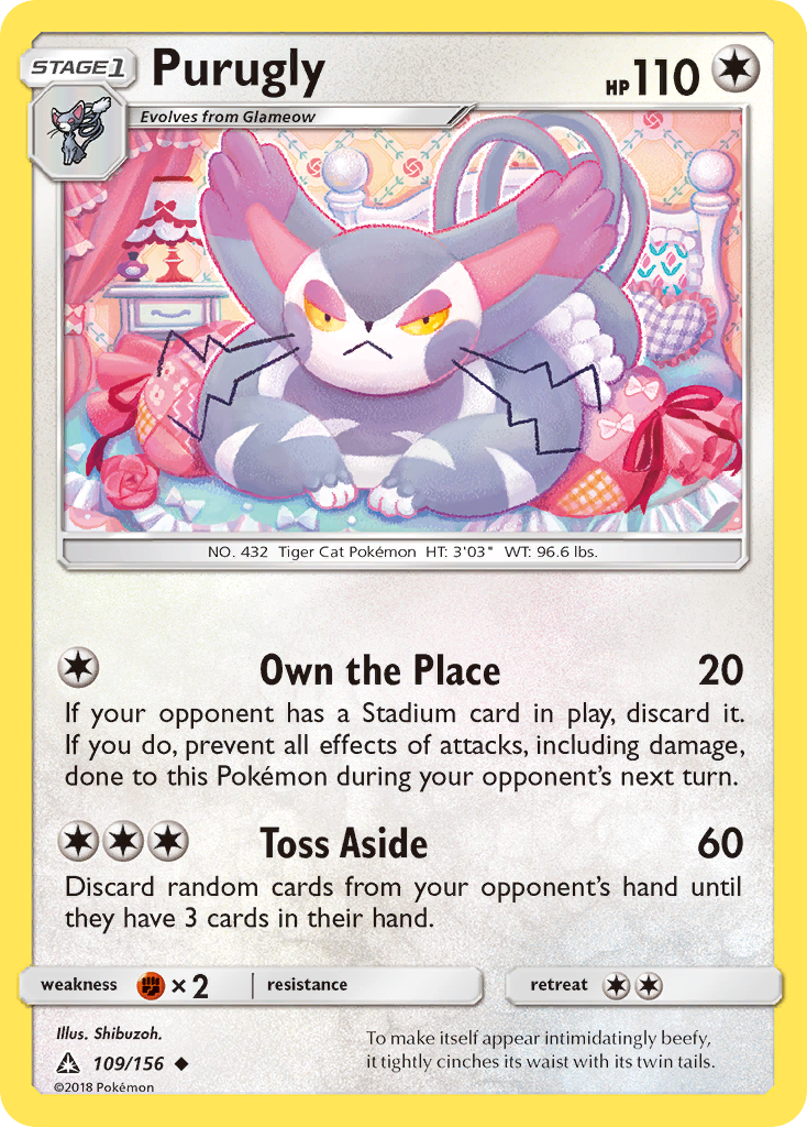 Purugly (109/156) [Sun & Moon: Ultra Prism] | Pegasus Games WI