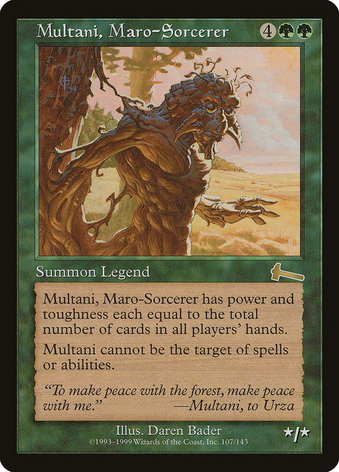 Multani, Maro-Sorcerer [Urza's Legacy] | Pegasus Games WI