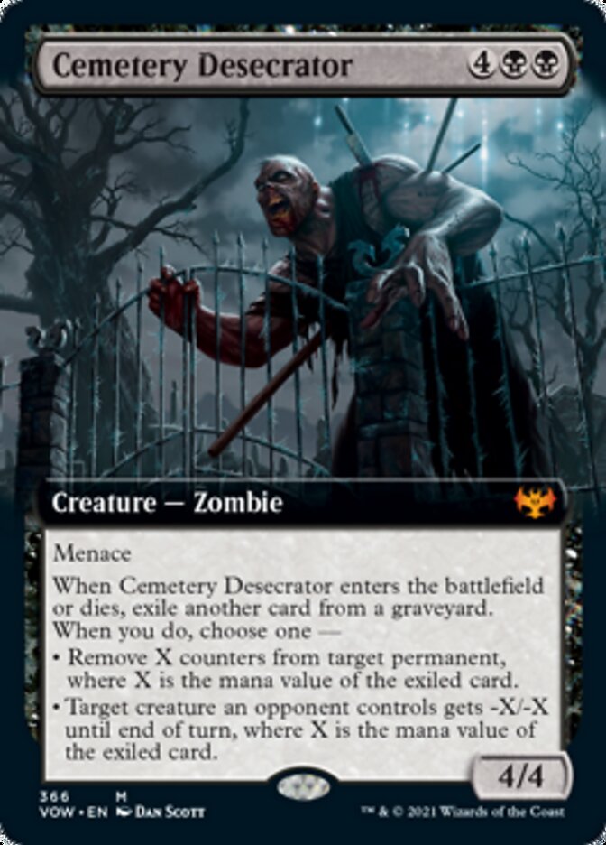 Cemetery Desecrator (Extended Art) [Innistrad: Crimson Vow] | Pegasus Games WI