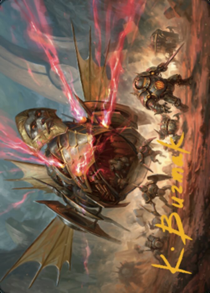 Liberator, Urza's Battlethopter Art Card (Gold-Stamped Signature) [The Brothers' War Art Series] | Pegasus Games WI