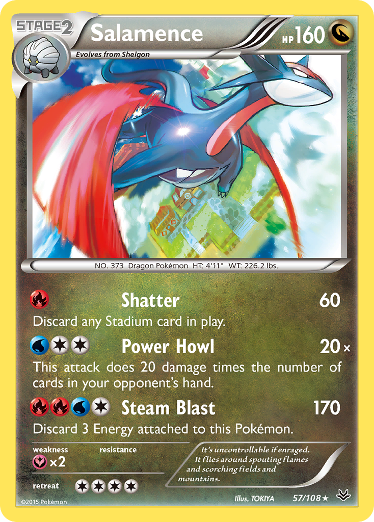 Salamence (57/108) [XY: Roaring Skies] | Pegasus Games WI