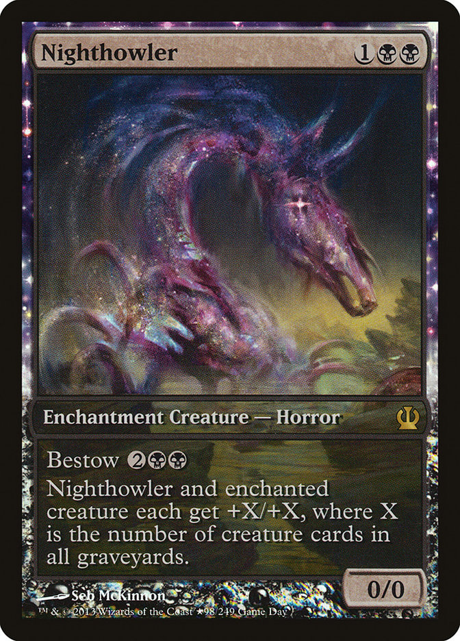 Nighthowler (Game Day) (Extended Art) [Theros Promos] | Pegasus Games WI