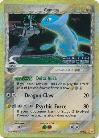 Latios (9/113) (Delta Species) (Stamped) [EX: Delta Species] | Pegasus Games WI