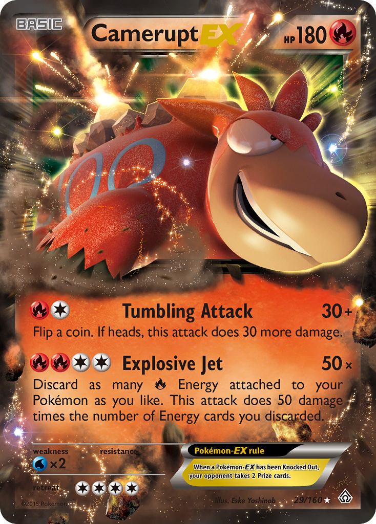 Camerupt EX (29/160) [XY: Primal Clash] | Pegasus Games WI