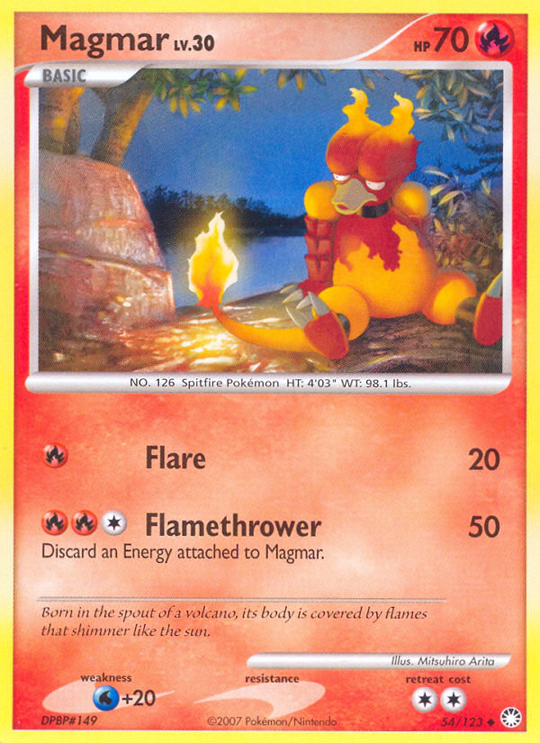 Magmar (54/123) [Diamond & Pearl: Mysterious Treasures] | Pegasus Games WI