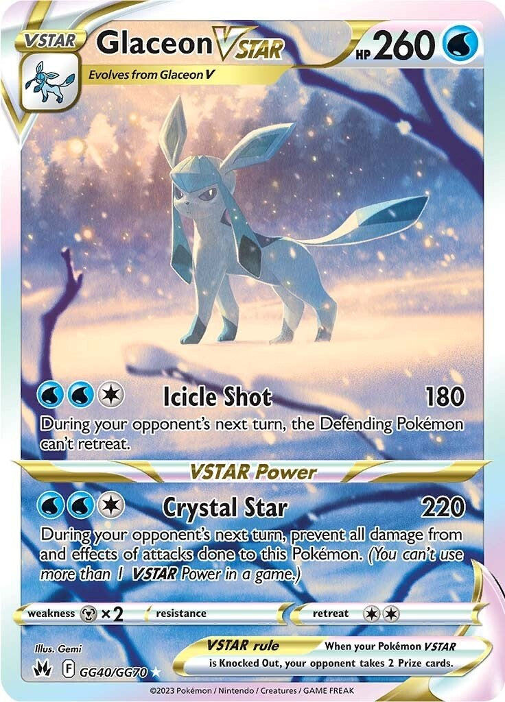 Glaceon VSTAR (GG40/GG70) [Sword & Shield: Crown Zenith] | Pegasus Games WI