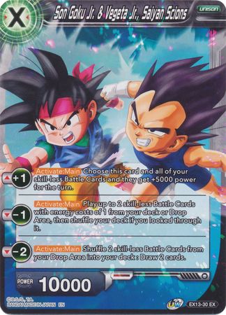 Son Goku Jr. & Vegeta Jr., Saiyan Scions [EX13-30] | Pegasus Games WI