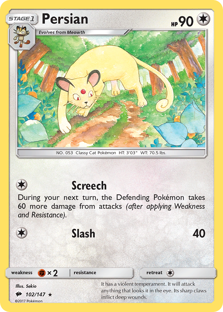 Persian (102/147) [Sun & Moon: Burning Shadows] | Pegasus Games WI