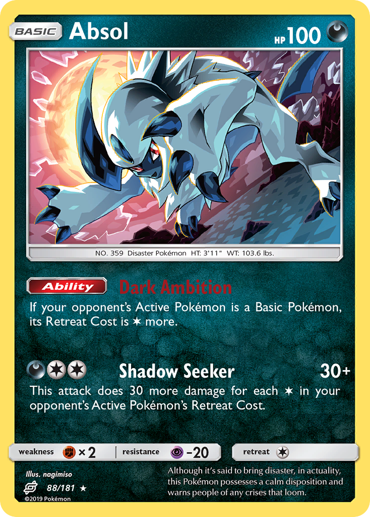 Absol (88/181) [Sun & Moon: Team Up] | Pegasus Games WI