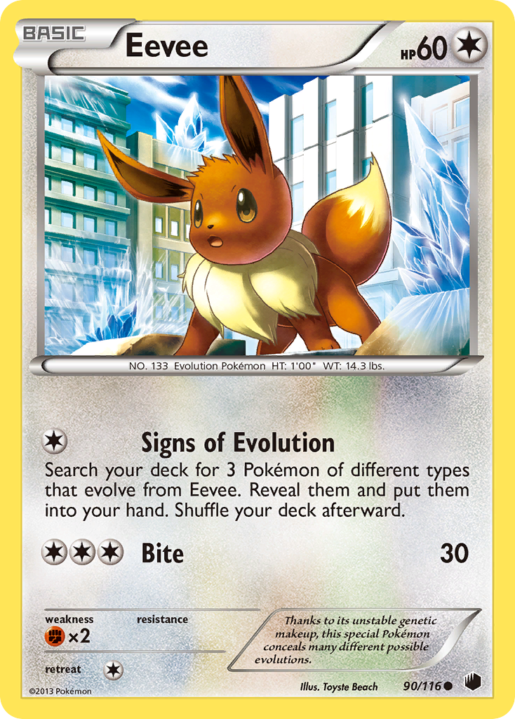 Eevee (90/116) [Black & White: Plasma Freeze] | Pegasus Games WI