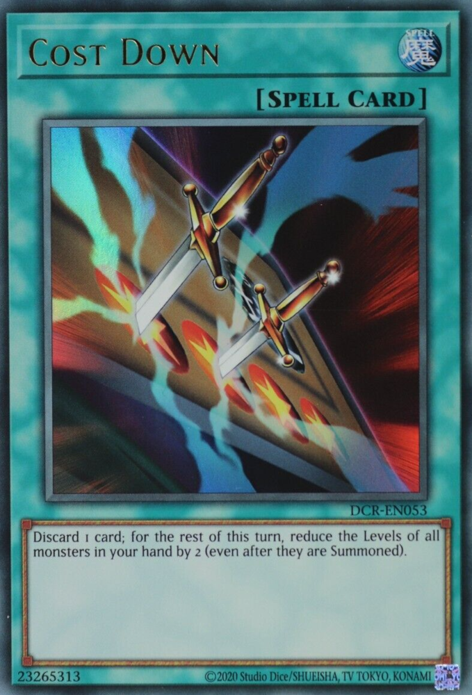 Cost Down (25th Anniversary) [DCR-EN053] Ultra Rare | Pegasus Games WI