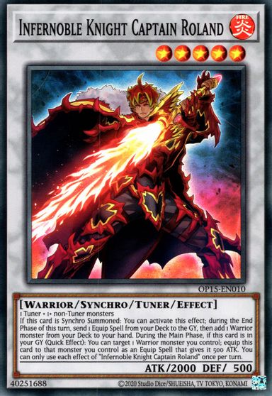 Infernoble Knight Captain Roland [OP15-EN010] Super Rare | Pegasus Games WI