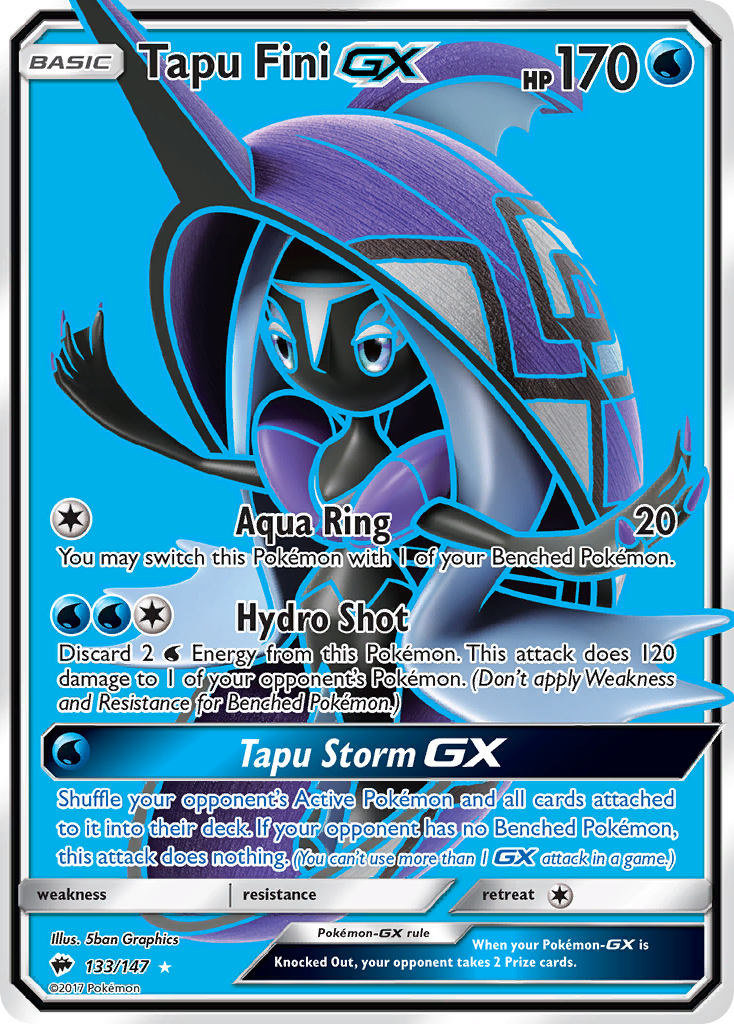 Tapu Fini GX (133/147) [Sun & Moon: Burning Shadows] | Pegasus Games WI