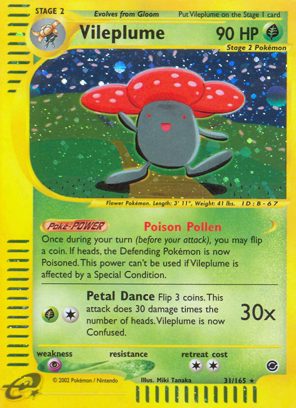 Vileplume (31/165) [Expedition: Base Set] | Pegasus Games WI