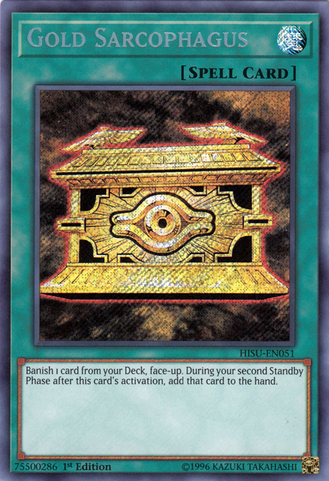 Gold Sarcophagus [HISU-EN051] Secret Rare | Pegasus Games WI