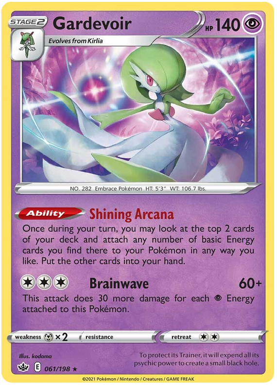 Gardevoir (061/198) (Theme Deck Exclusive) [Sword & Shield: Chilling Reign] | Pegasus Games WI