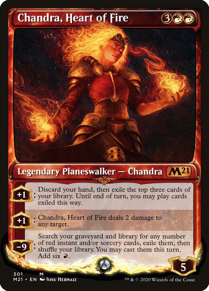 Chandra, Heart of Fire (Showcase) [Core Set 2021] | Pegasus Games WI