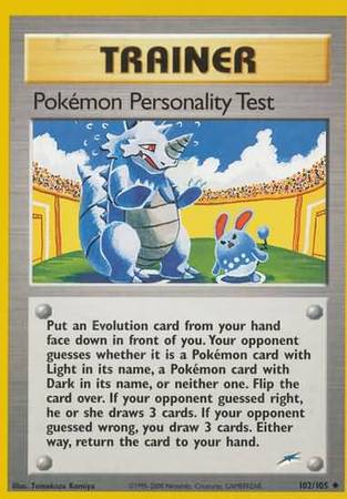 Pokemon Personality Test (102/105) [Neo Destiny Unlimited] | Pegasus Games WI