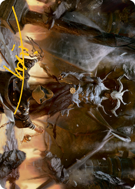 Ormendahl, the Corrupter Art Card (Gold-Stamped Signature) [Innistrad: Midnight Hunt Art Series] | Pegasus Games WI