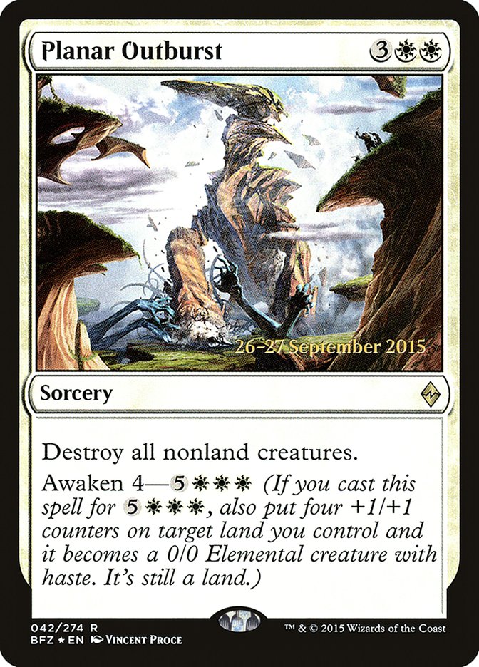 Planar Outburst [Battle for Zendikar Prerelease Promos] | Pegasus Games WI