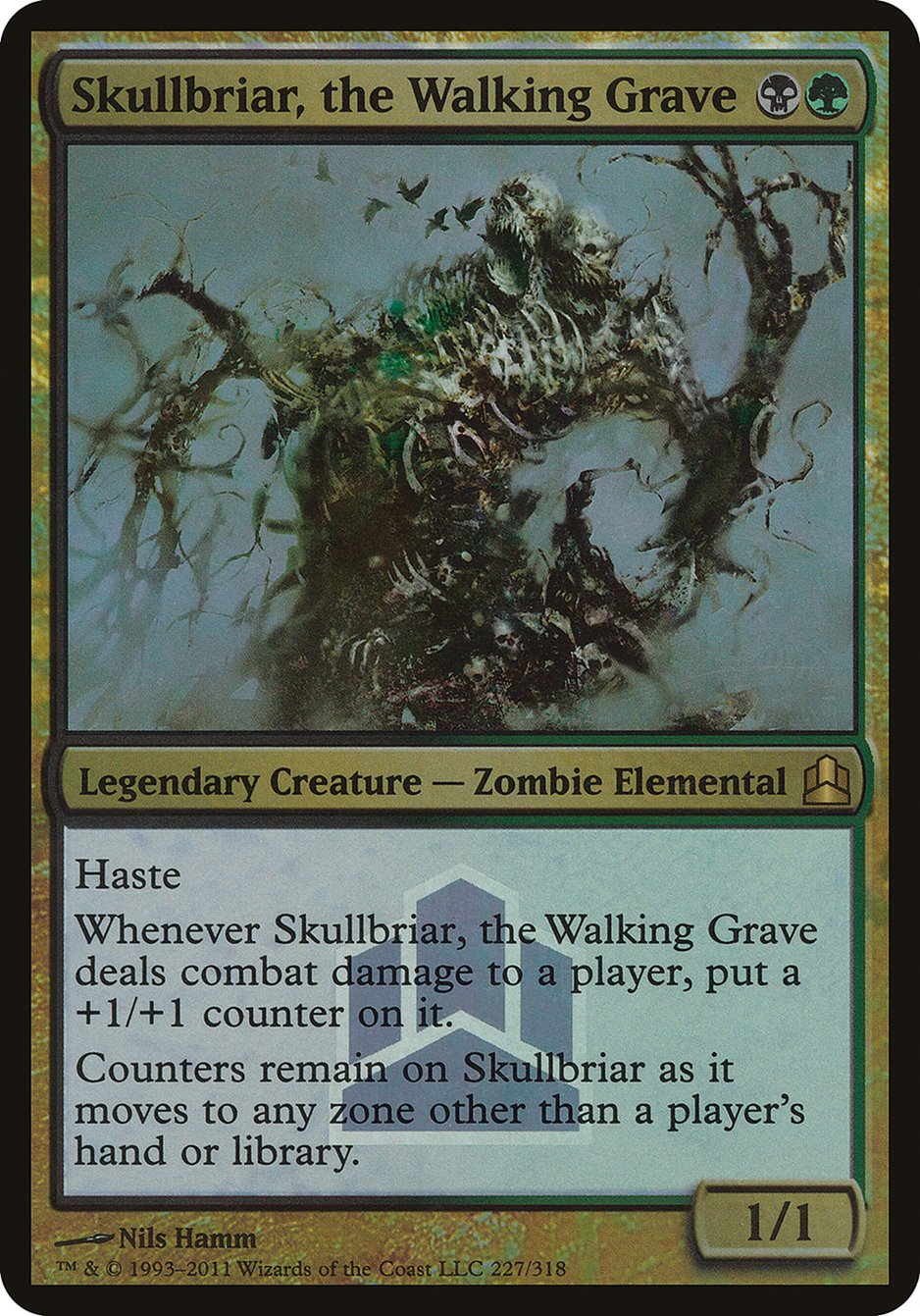 Skullbriar, the Walking Grave (Launch) (Oversized) [Commander 2011 Oversized] | Pegasus Games WI