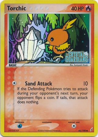 Torchic (66/100) (Stamped) [EX: Crystal Guardians] | Pegasus Games WI