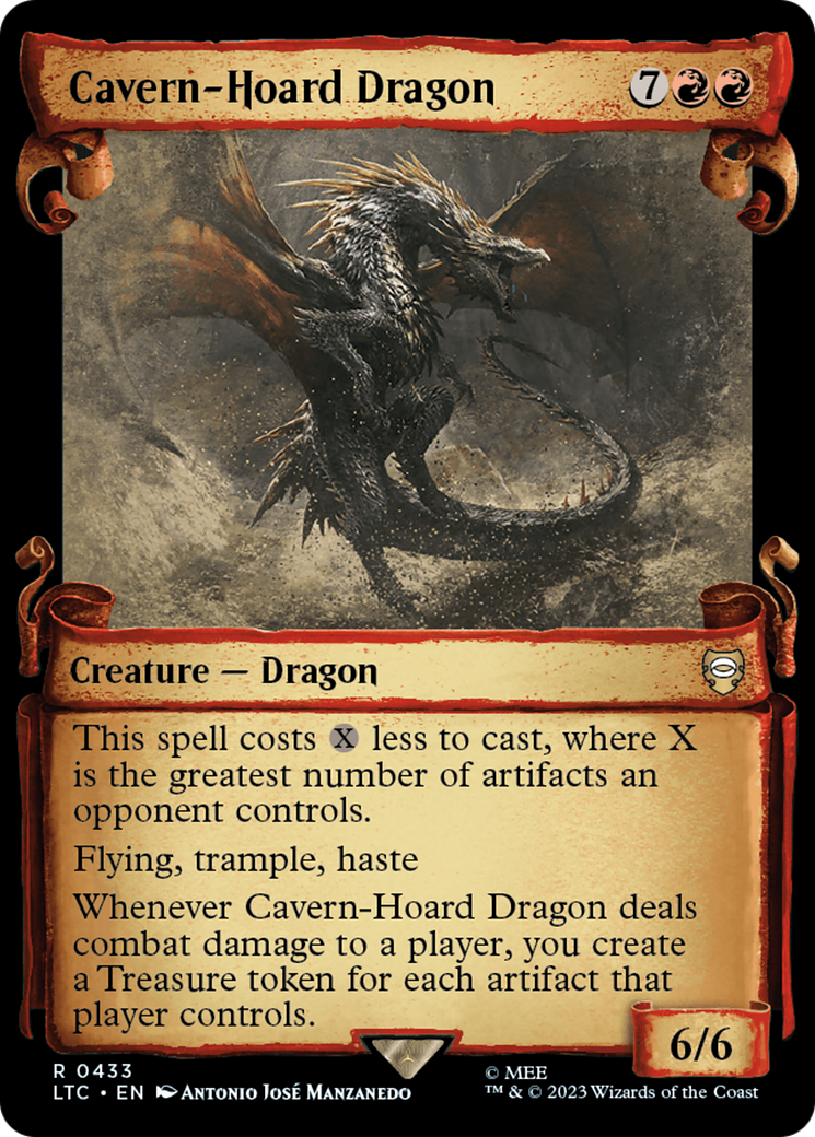 Cavern-Hoard Dragon [The Lord of the Rings: Tales of Middle-Earth Commander Showcase Scrolls] | Pegasus Games WI