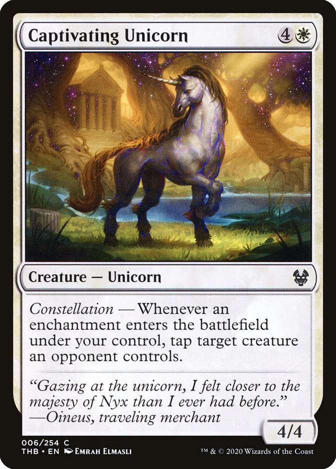 Captivating Unicorn [Theros Beyond Death] | Pegasus Games WI
